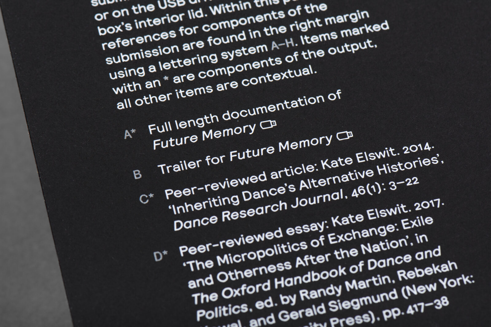 Central’s REF 2021: Practice Research Submission 6